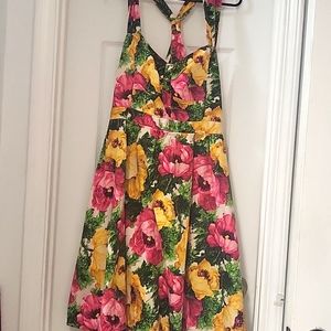 London Times  Floral party dress